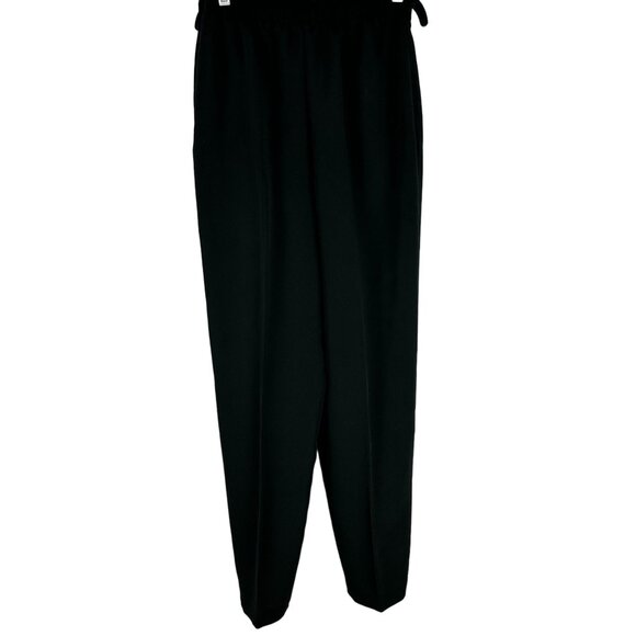 Lady Manhattan Women's Dress Trousers Size 8 Black 100% Polyester - Picture 2 of 6